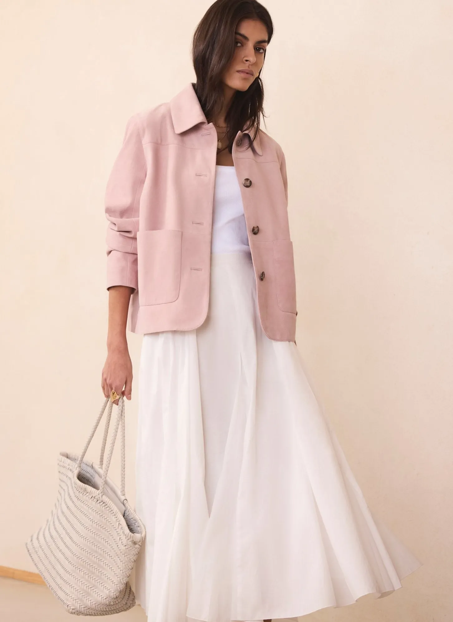 Pink Suede Jacket