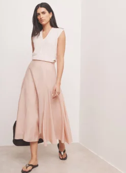 Pink Wool Blend Sleeveless Knit Top