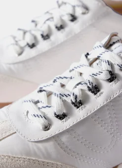 Rach White Suede Detail Trainers