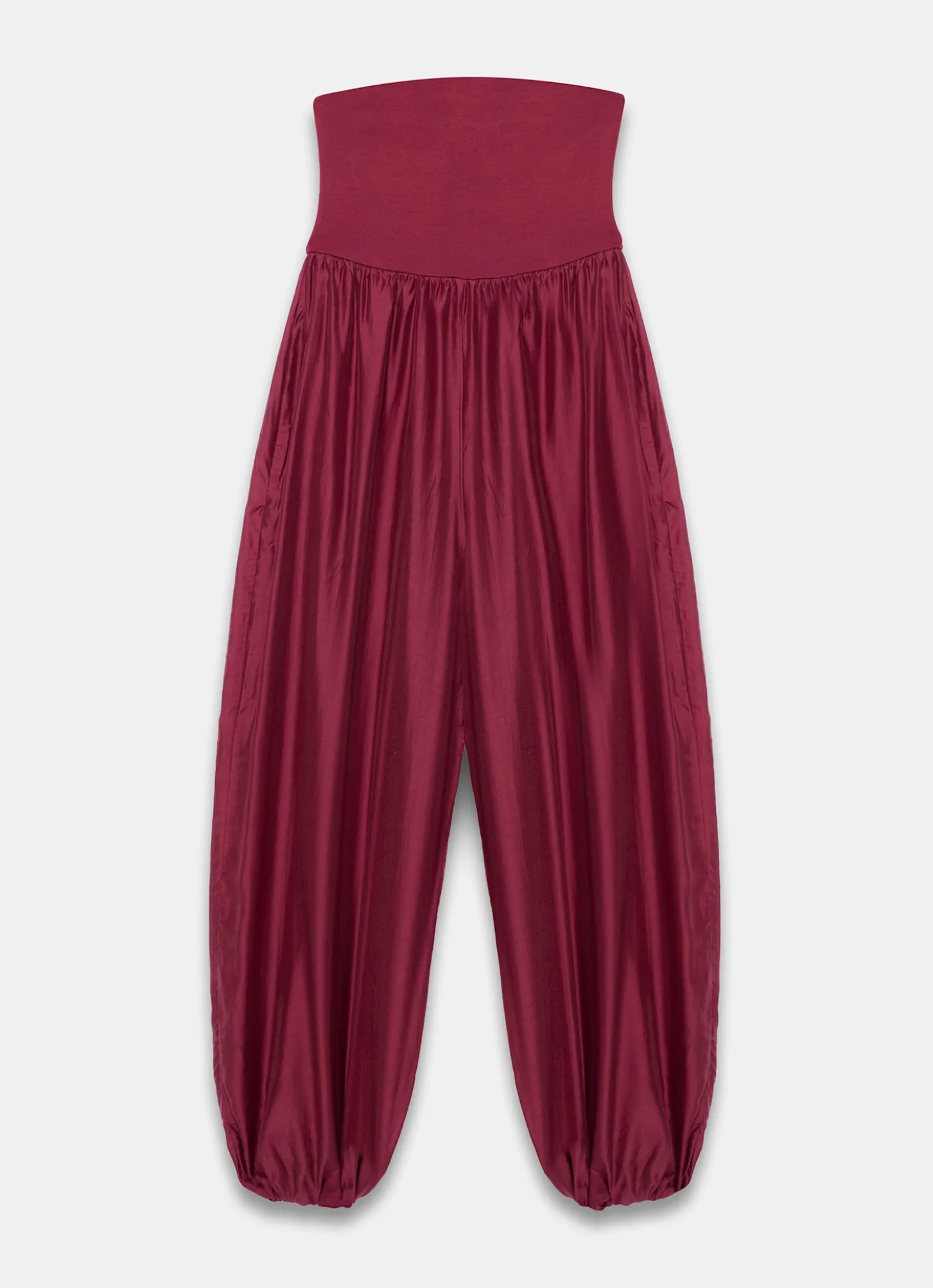 Red Bandeau Balloon Jumpsuit