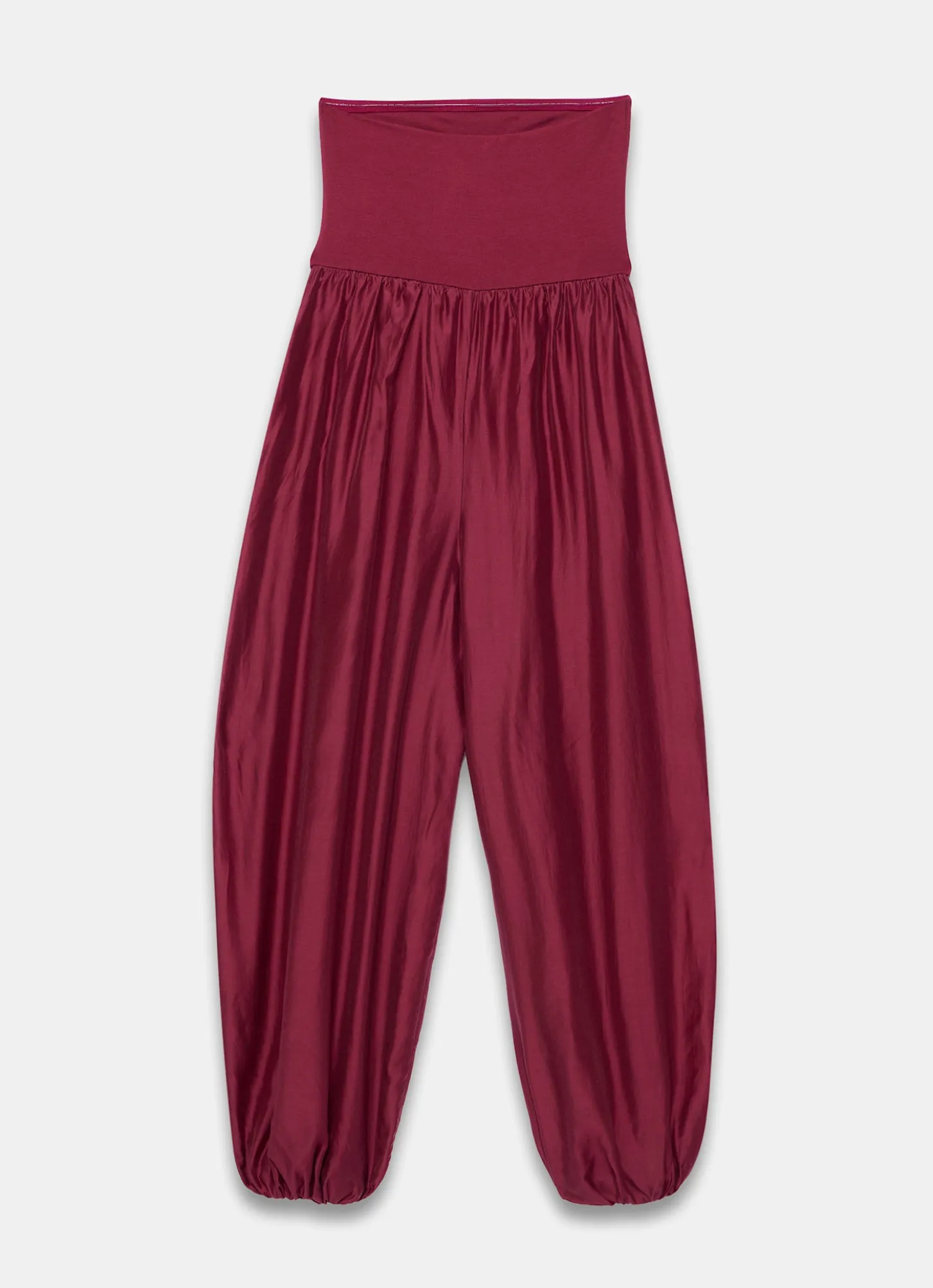 Red Bandeau Balloon Jumpsuit