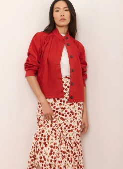 Red Cherry Print Skirt