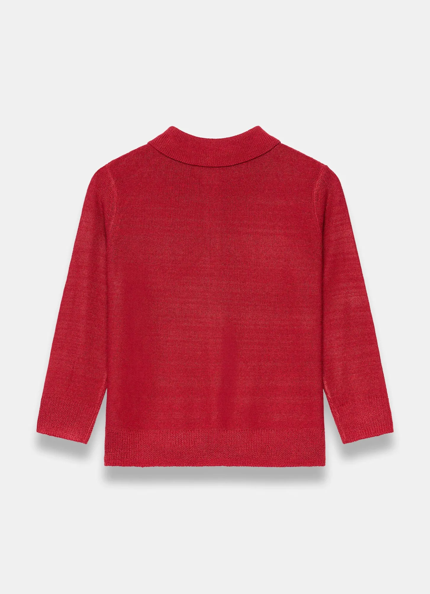 Red Metallic Knit Top