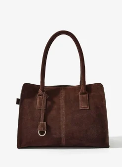 Rue Brown Suede Tote Bag