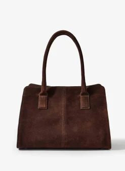 Rue Brown Suede Tote Bag