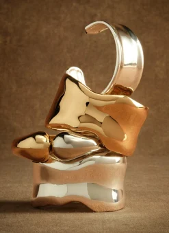 Silver Tone Statement Cuff Bracelet