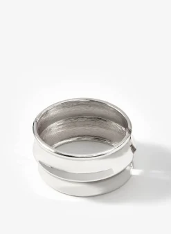 Silver Tone Statement Cuff Bracelet