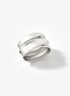 Silver Tone Statement Cuff Bracelet