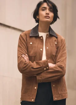Tan Suede Barn Jacket