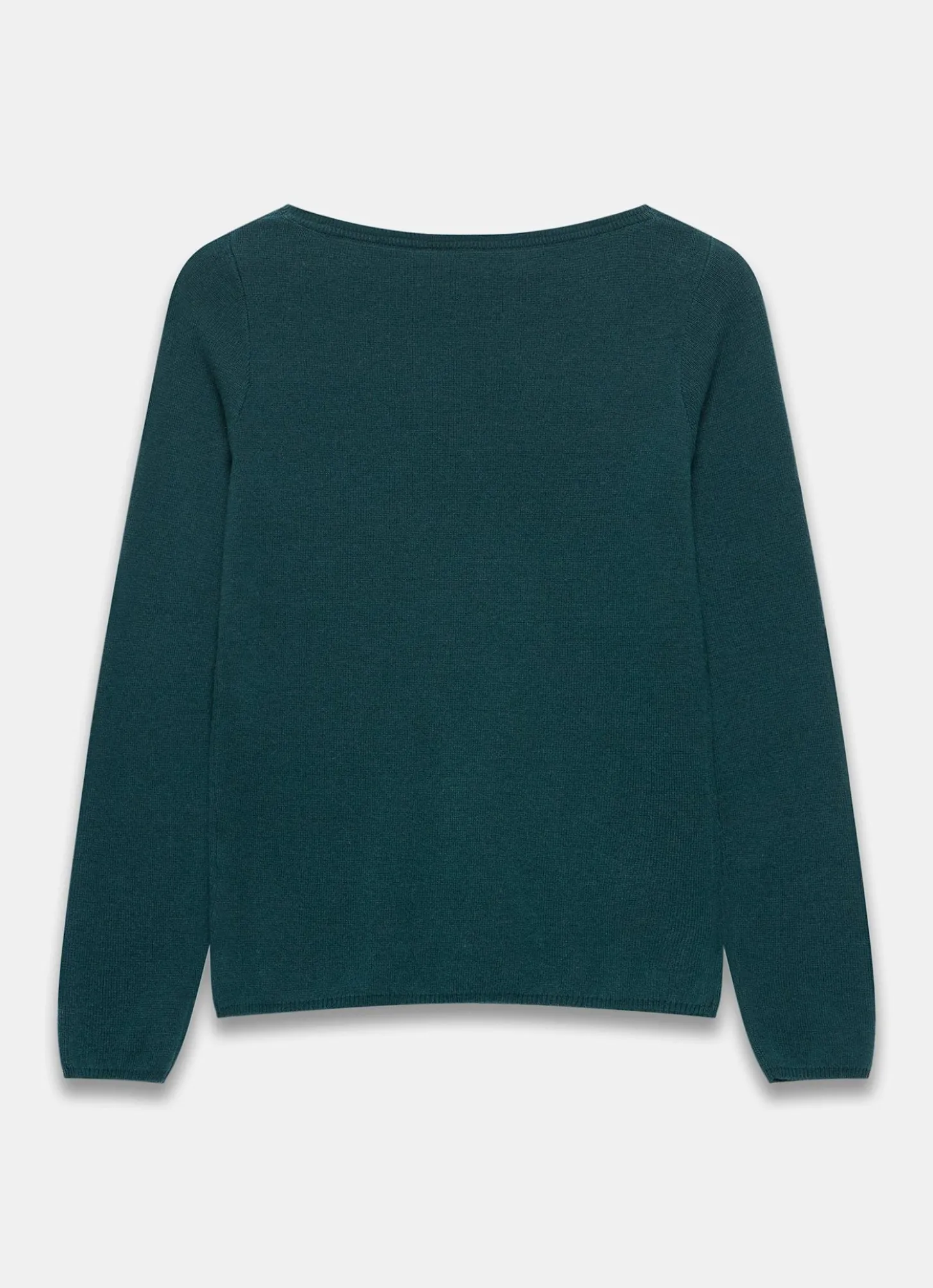 Teal Cotton Blend Button Detail Jumper