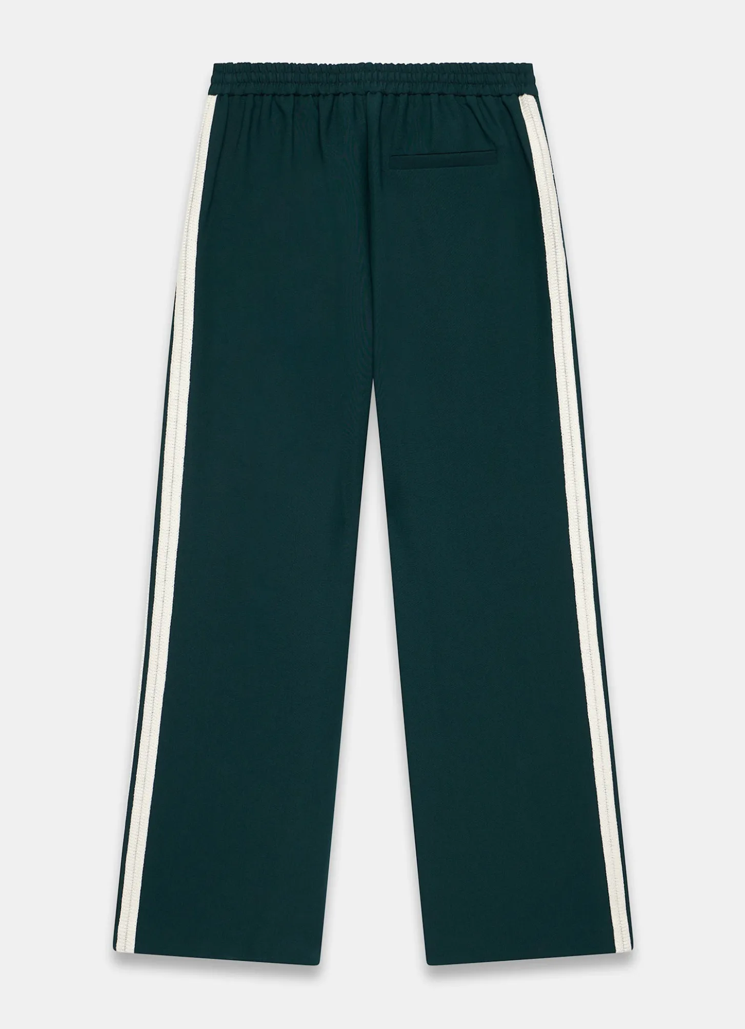Teal Side Stripe Wide Trousers