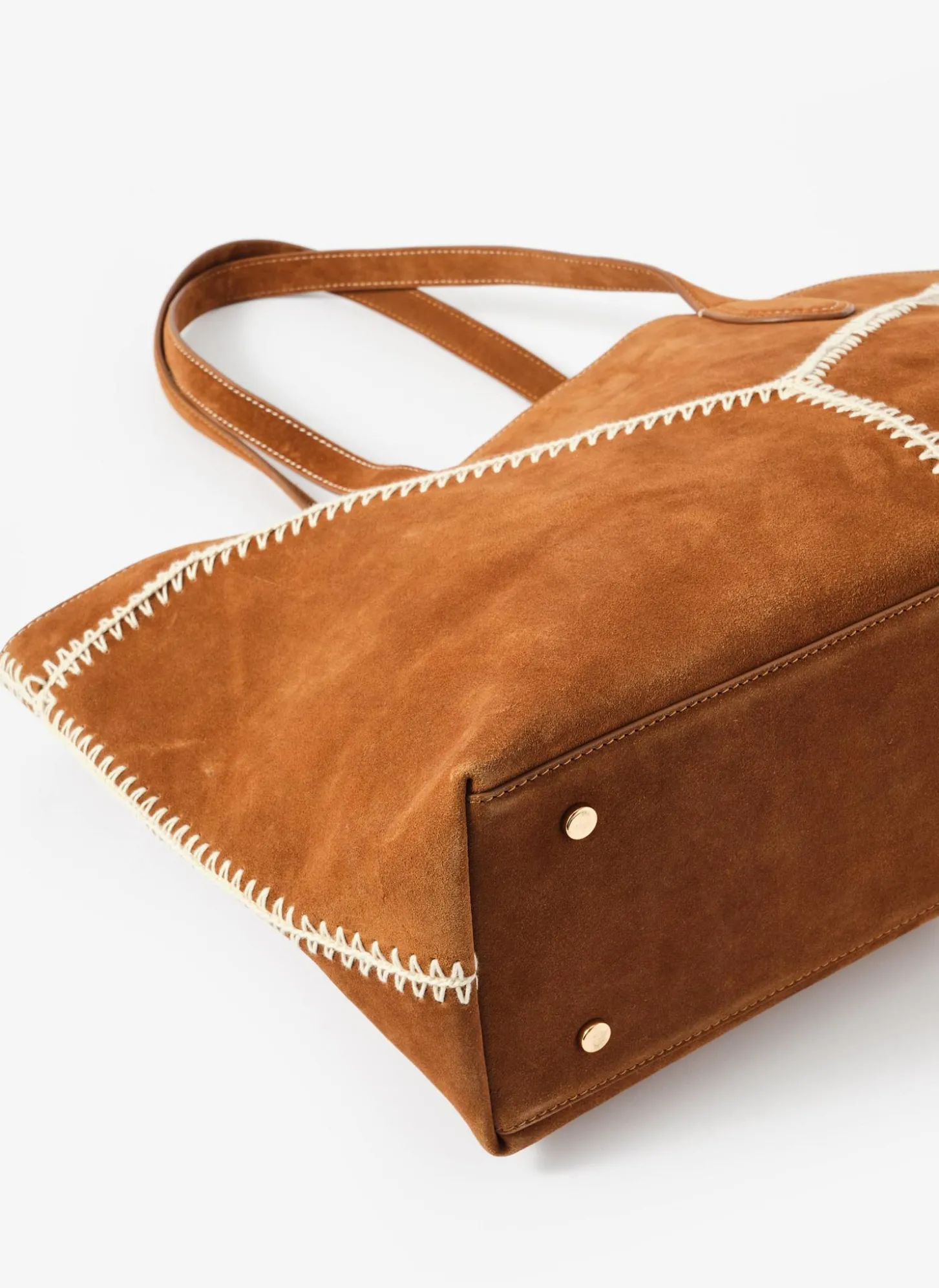 Tula Tan Suede Tote Bag