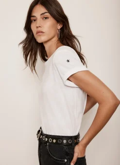 White Cotton Star T-Shirt