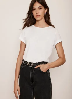 White Cotton Star T-Shirt