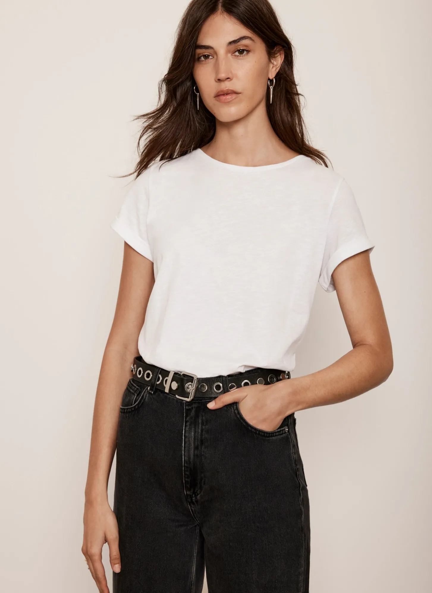White Cotton Star T-Shirt