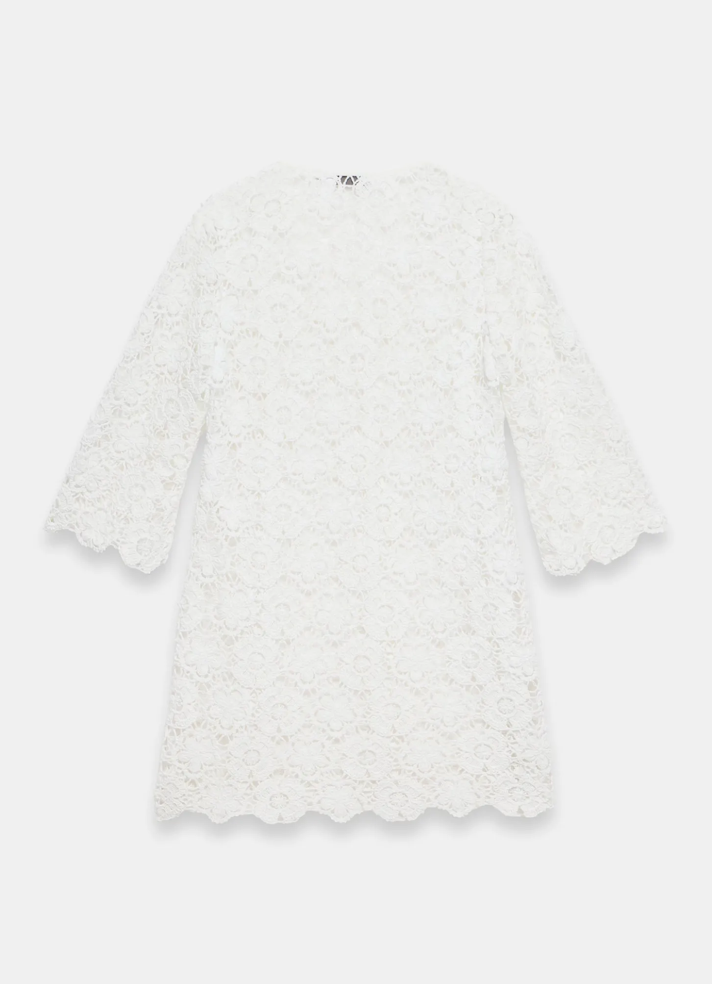 White Crochet Beach Mini Dress