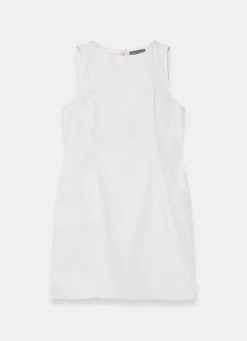 White Denim Mini Dress
