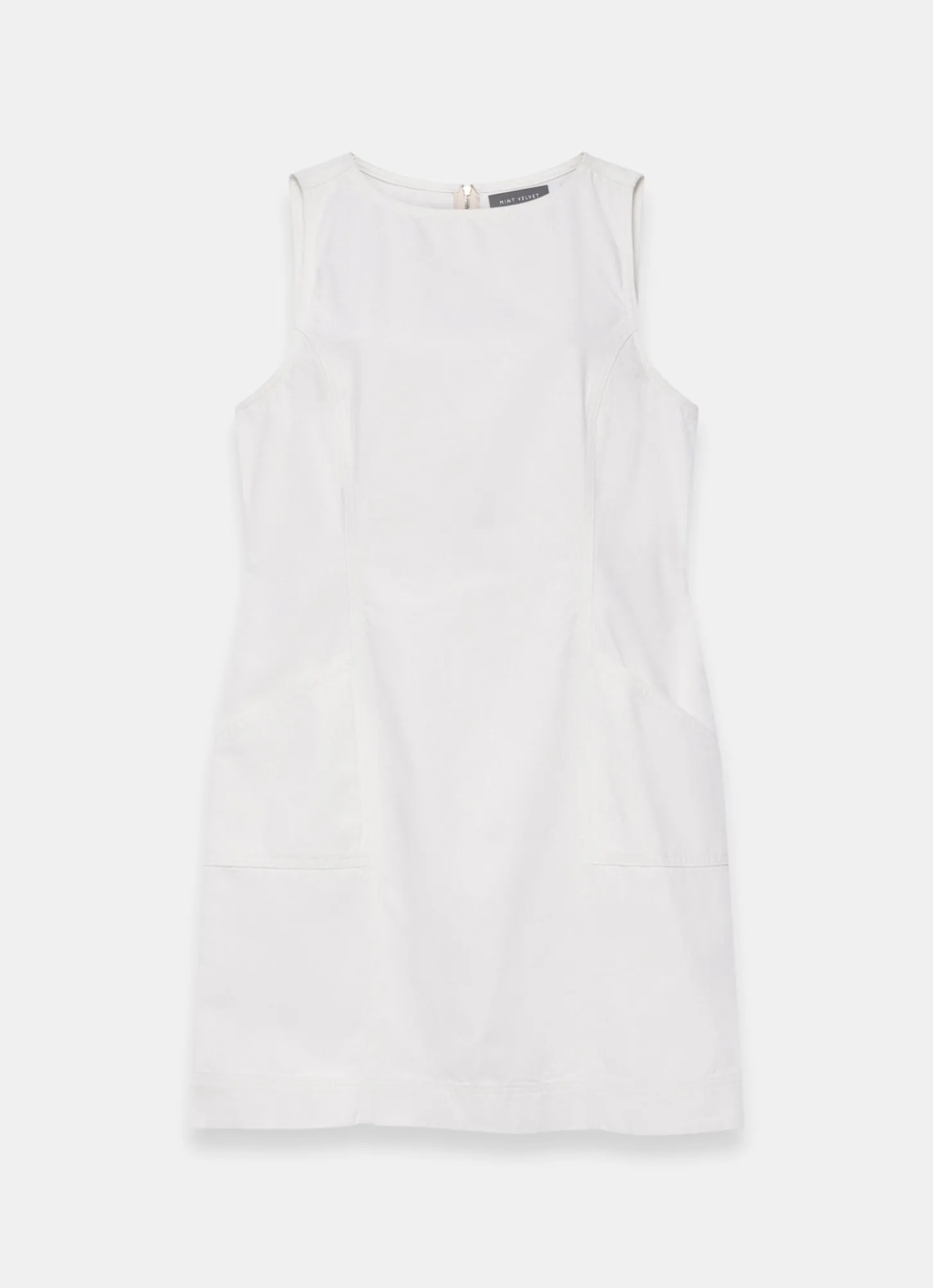 White Denim Mini Dress