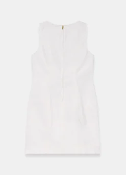 White Denim Mini Dress