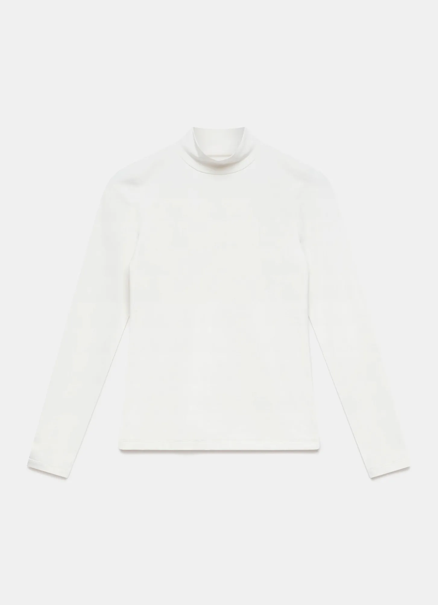 White High Neck Layering Top