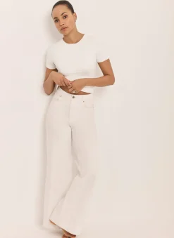 White Layering Short Sleeve Top