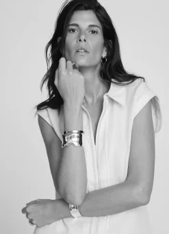White Linen Sleeveless Shirt