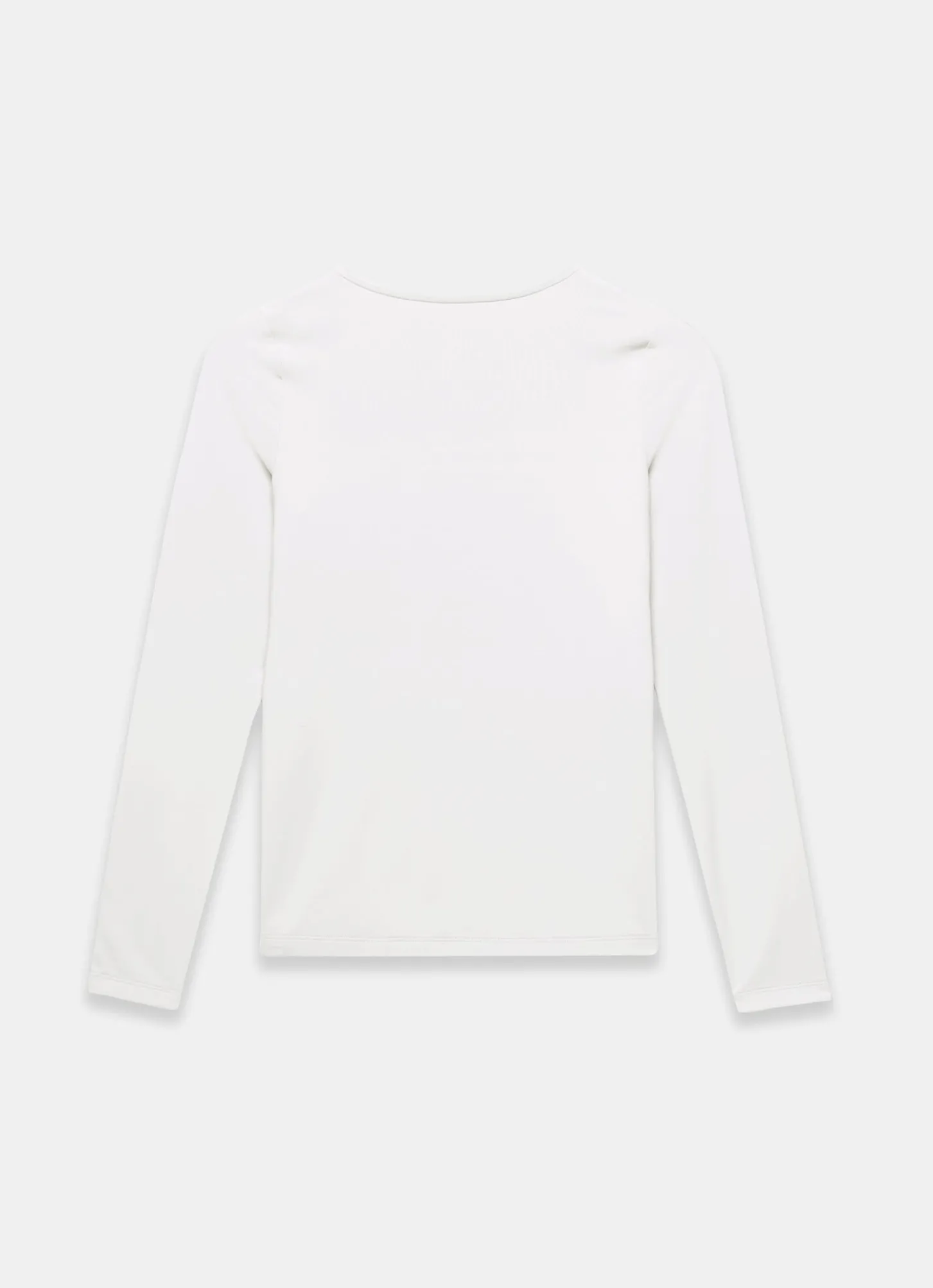 White Long Sleeve Layering Top