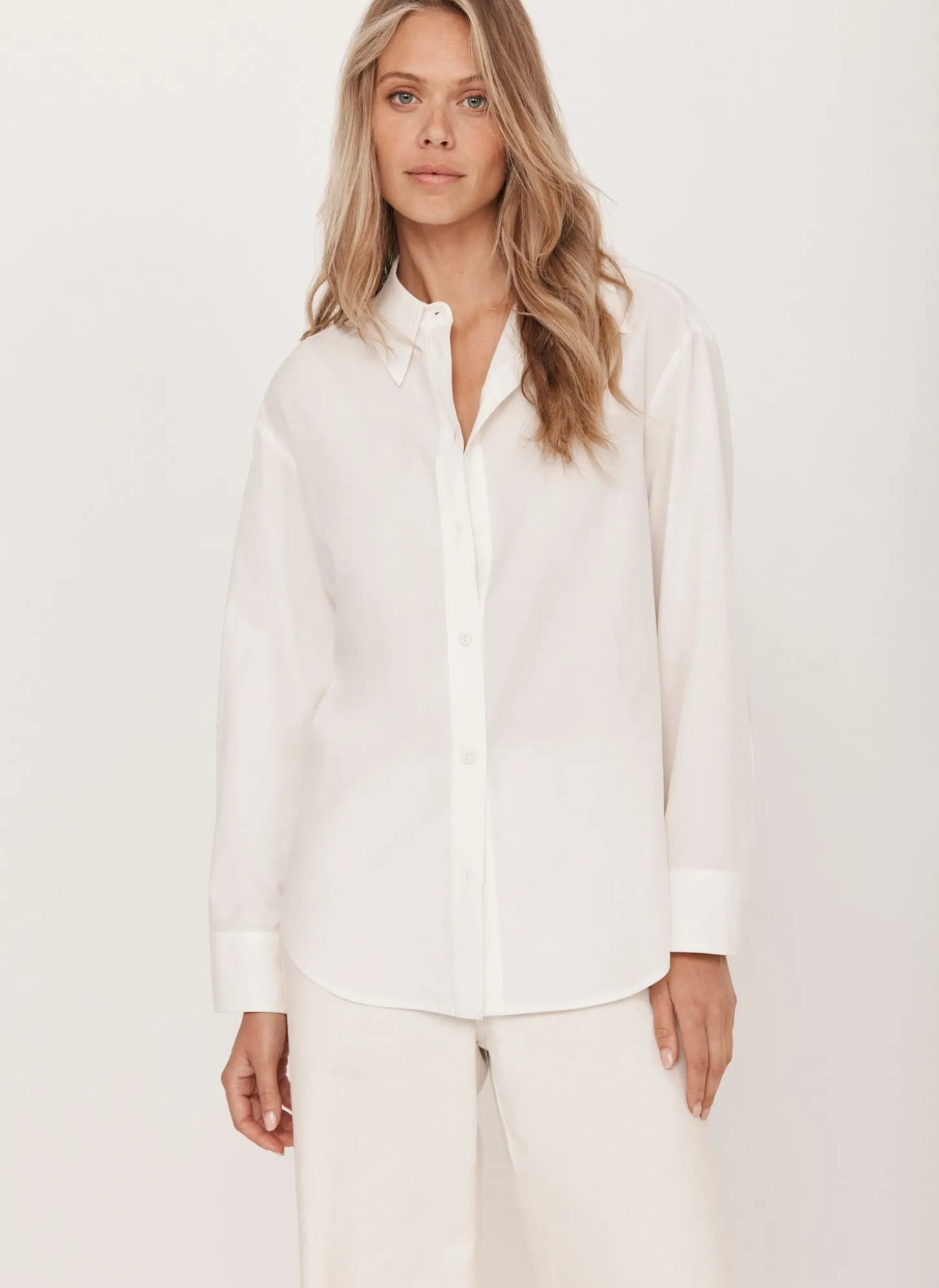 White Oversized Tailored Shirt