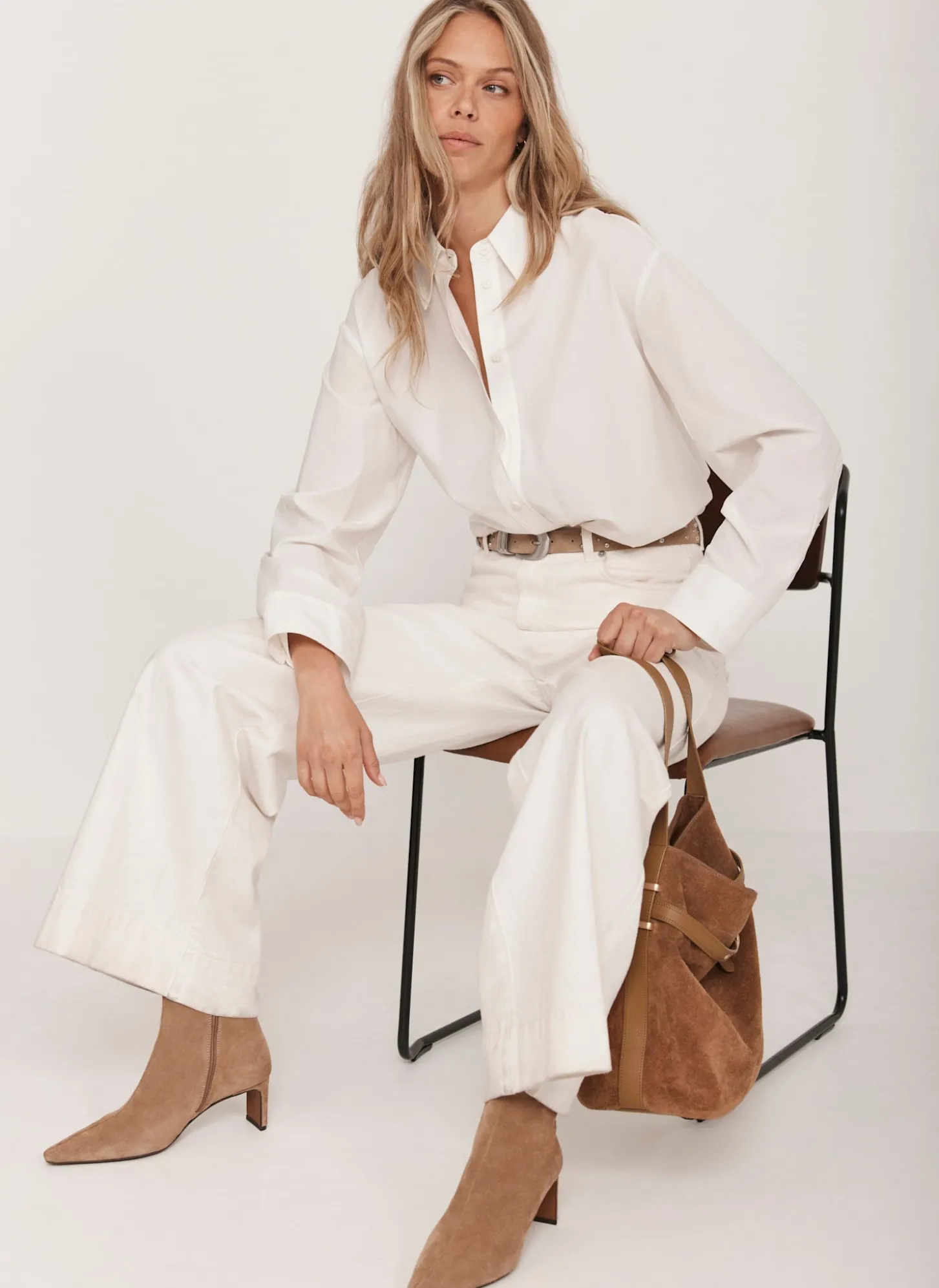 White Oversized Tailored Shirt