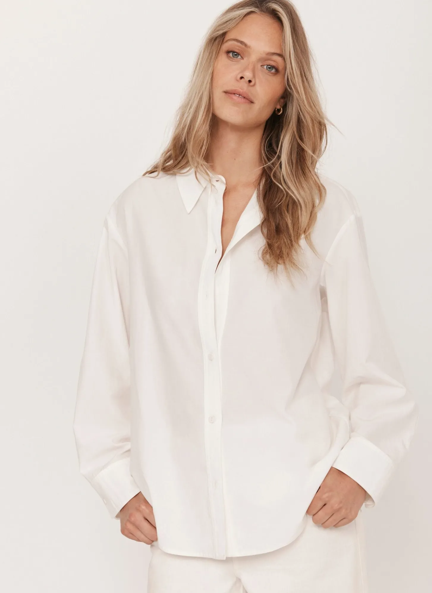 White Oversized Tailored Shirt