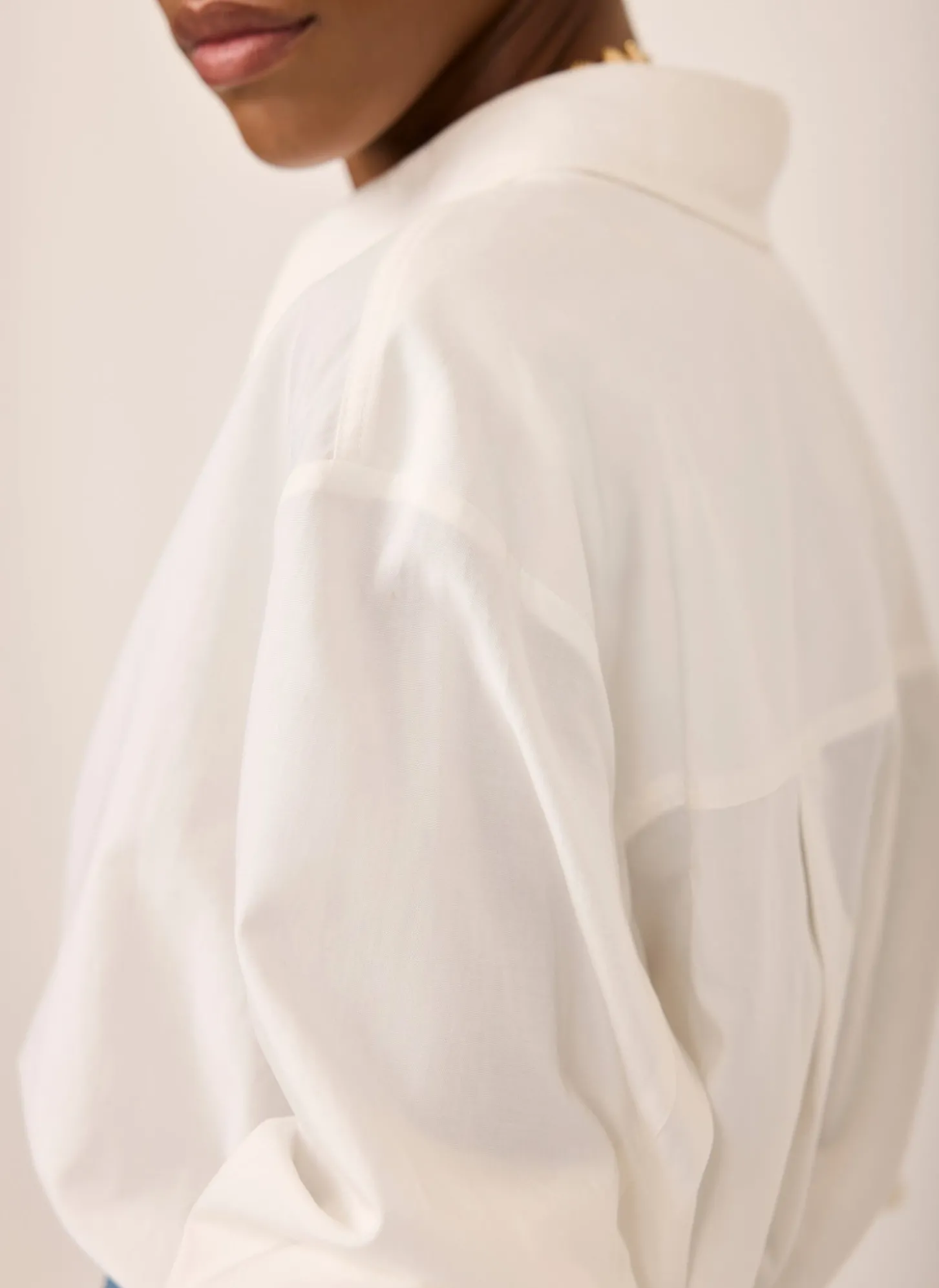 White Oversized Tailored Shirt