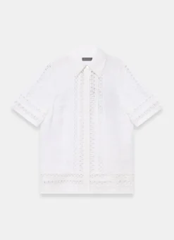 White Ramie Resort Shirt
