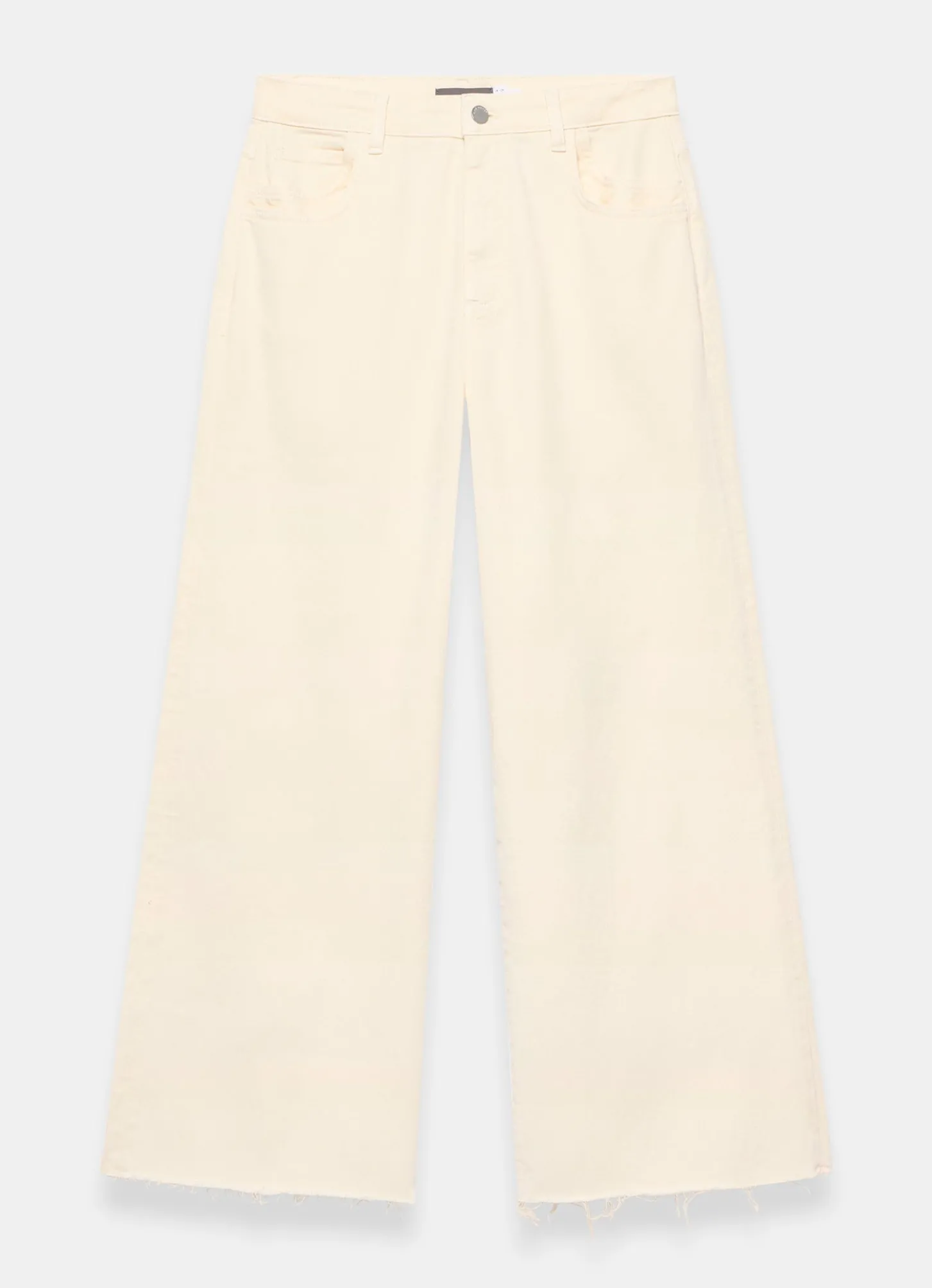 Yellow Ankle Wide Leg Jeans