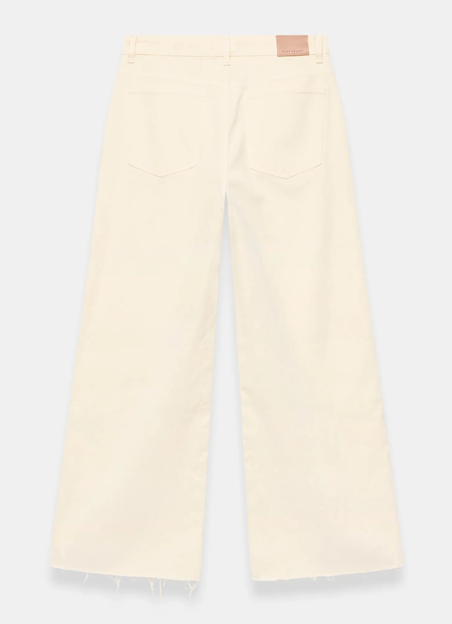 Yellow Ankle Wide Leg Jeans