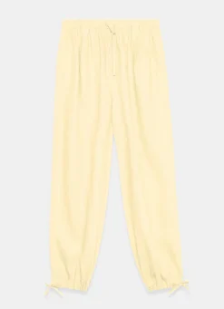 Yellow Linen Balloon Trousers