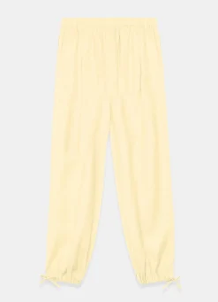 Yellow Linen Balloon Trousers