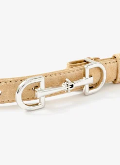 Yellow Suede Snaffle Belt
