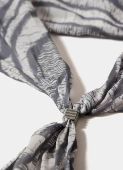 Zebra Print Neck Scarf