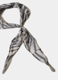 Zebra Print Neck Scarf