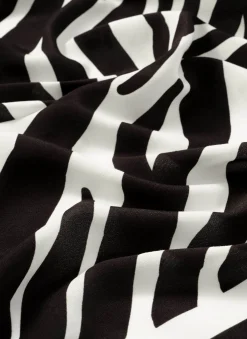 Zoe Zebra Print Satin Square Scarf